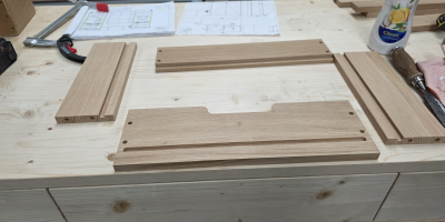 Tiroirs massifs en chêne - Menuiserie Paluel