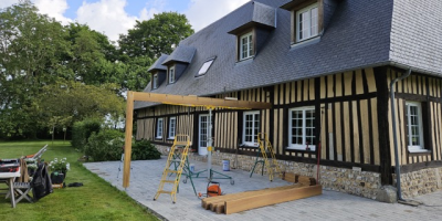 Installation de pergola sur mesure Normandie