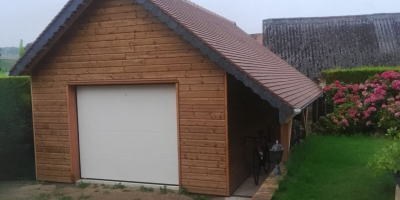 Création d’un garage sur mesure avec ossature bois en Normandie